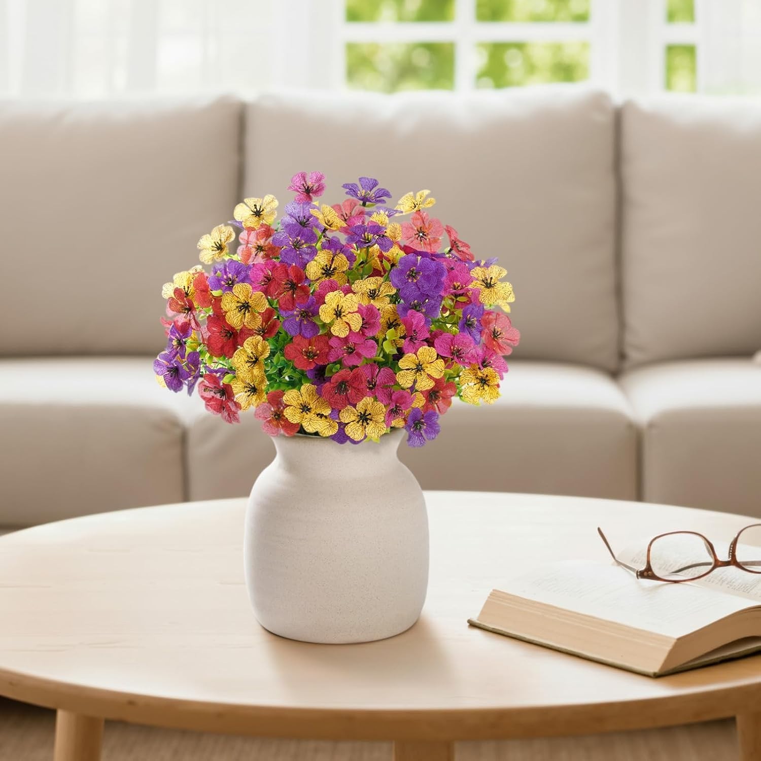 All-Season Artificial Daisy Floral Bundles – 12 Colors for Vibrant Home Decor