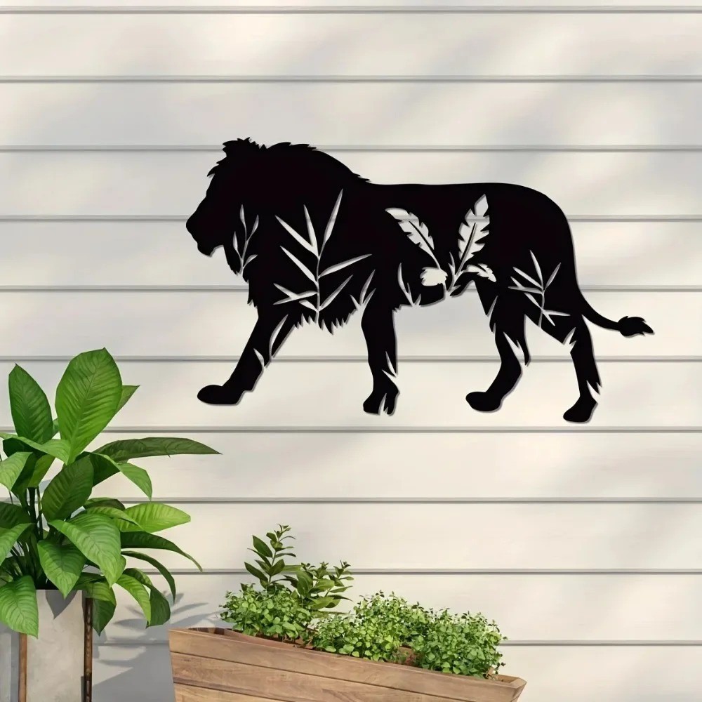 Lion Metal Wall Art Perfect for Kitchen Bathroom Living Room Home Accents Decor