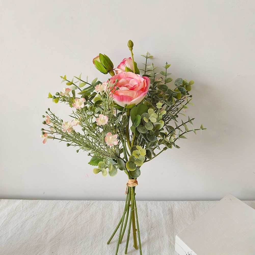 Artificial Lotus Flower Bouquet Silk Home Decor Wedding Bridal Handheld