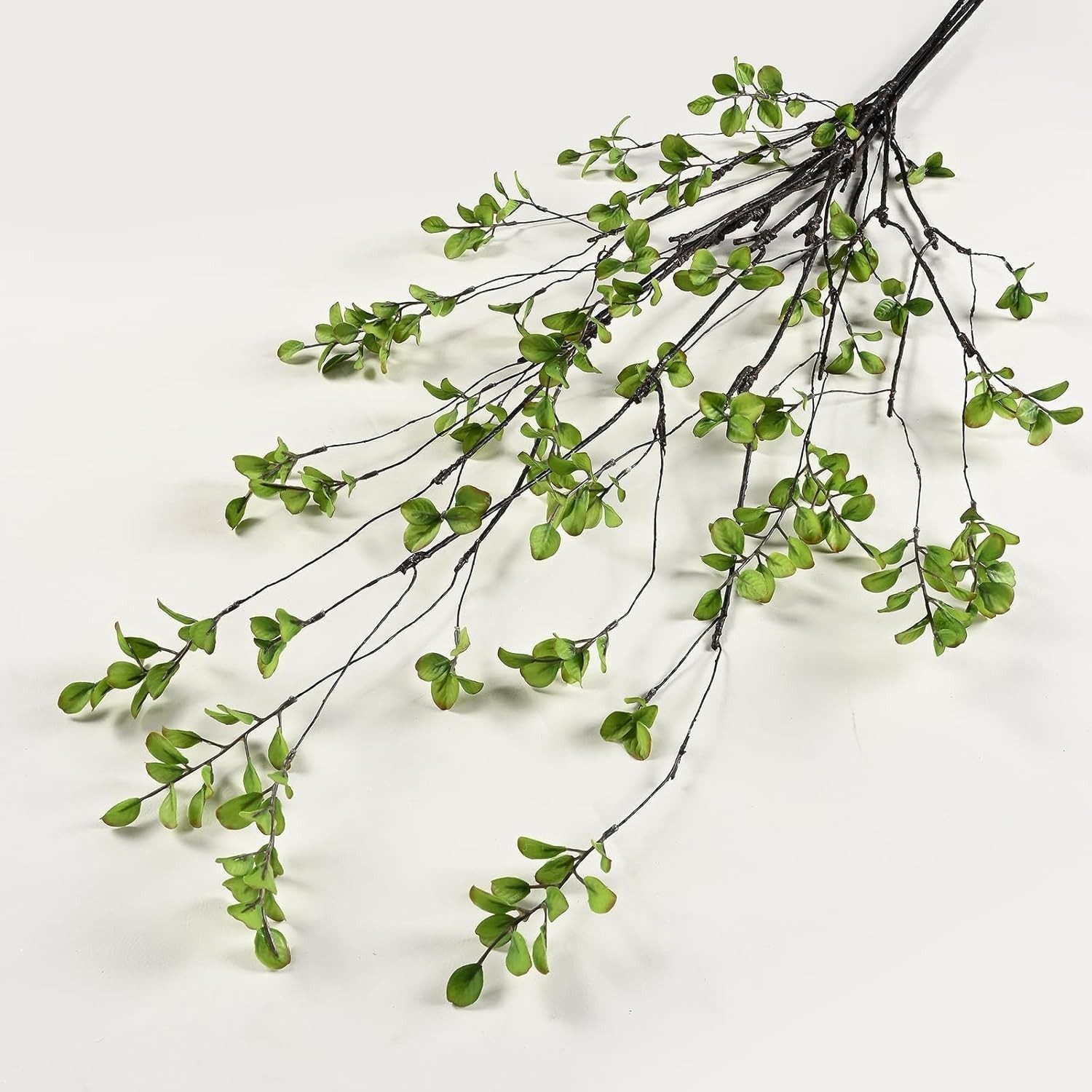 Artificial Ficus Branches 4Pcs 47.2″ Long Faux Greenery Stems for Vase