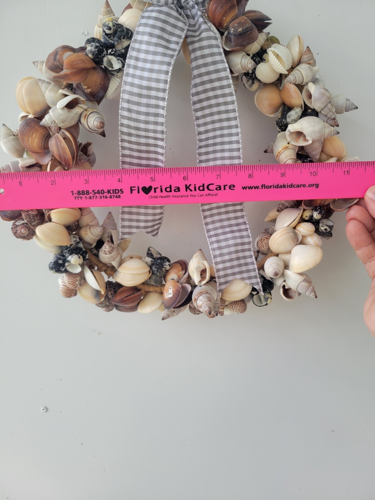 Sea Shell Wreath Handmade Nautical Coastal Beach Door Wall Home Decor