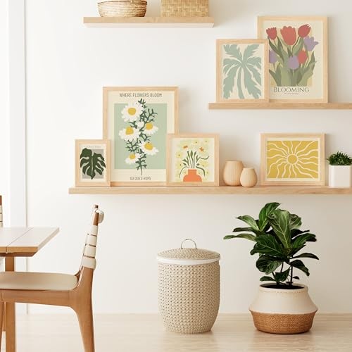Picture Frame, Solid Wood Frame with Plexiglass, Includes 8×10 11×14 Natural
