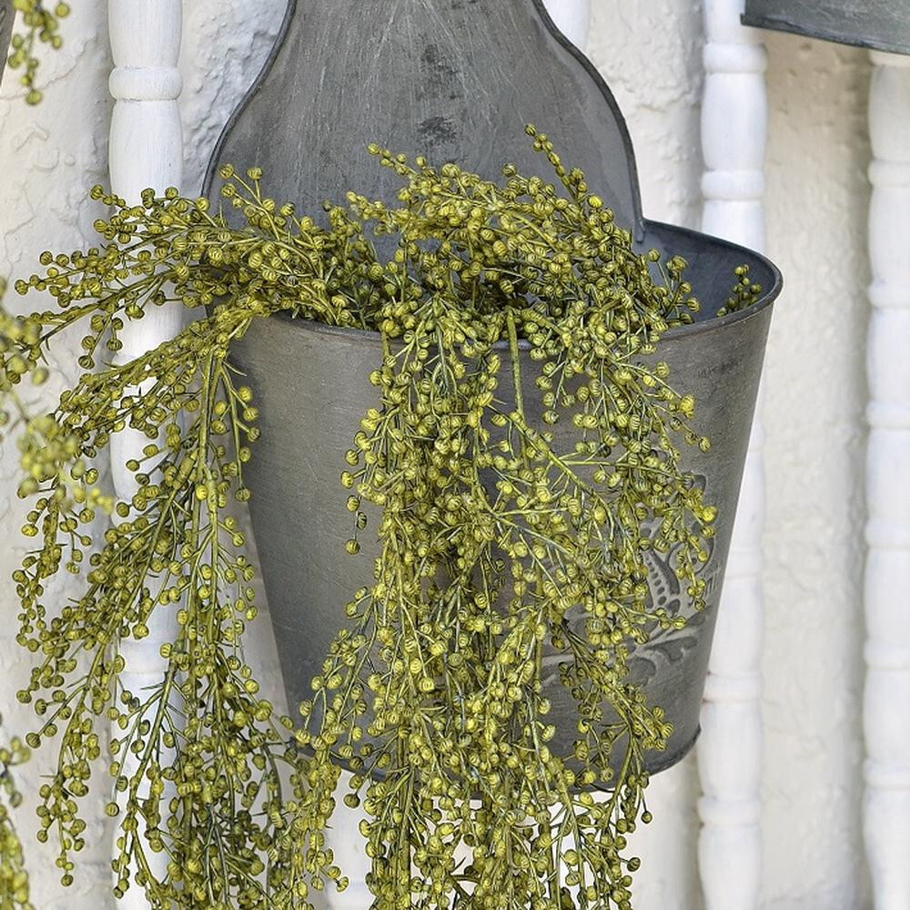 30″ Hanging Artificial Sedum Decorative Floral Bush