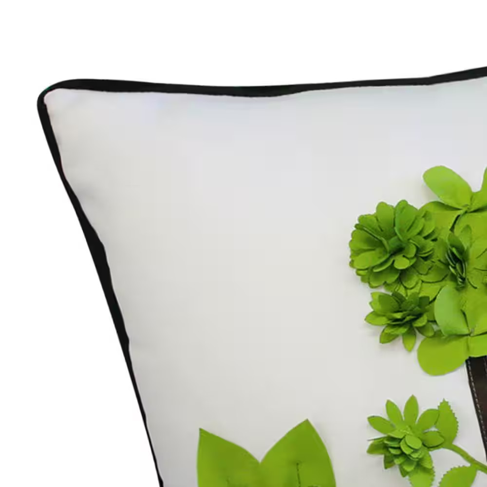Multi-Colored Dimensional Potted Topiary with Embroidery Indoor/Outdoor 13 X 25