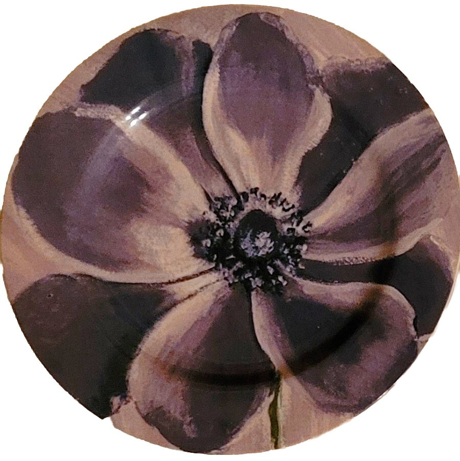Watercolor Blooms Stoneware Salad/Dessert/Snack Plates by Pier One – Iris Floral