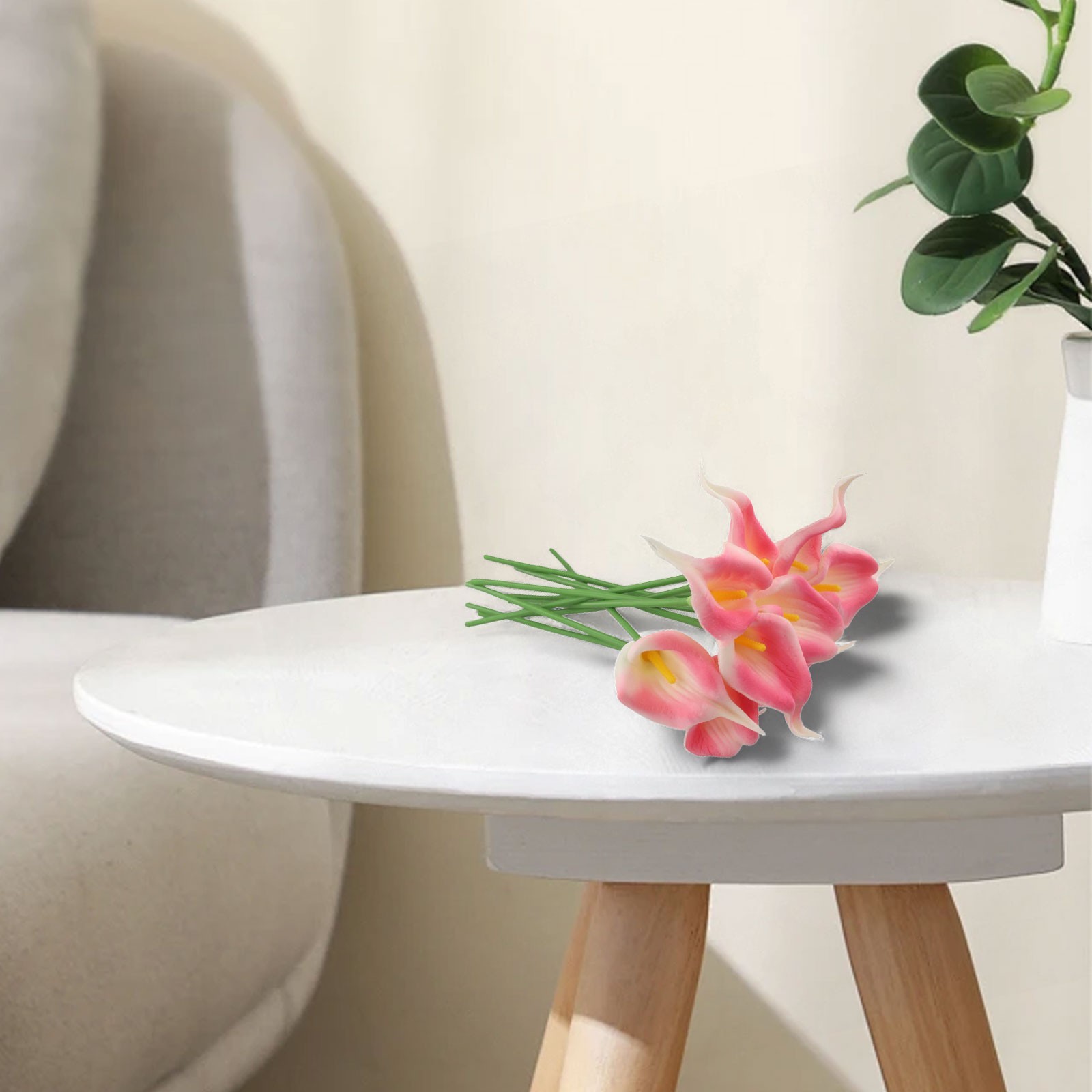 Colorful Calla Lily Artificial Flowers 10pcs for Modern Home Decoration