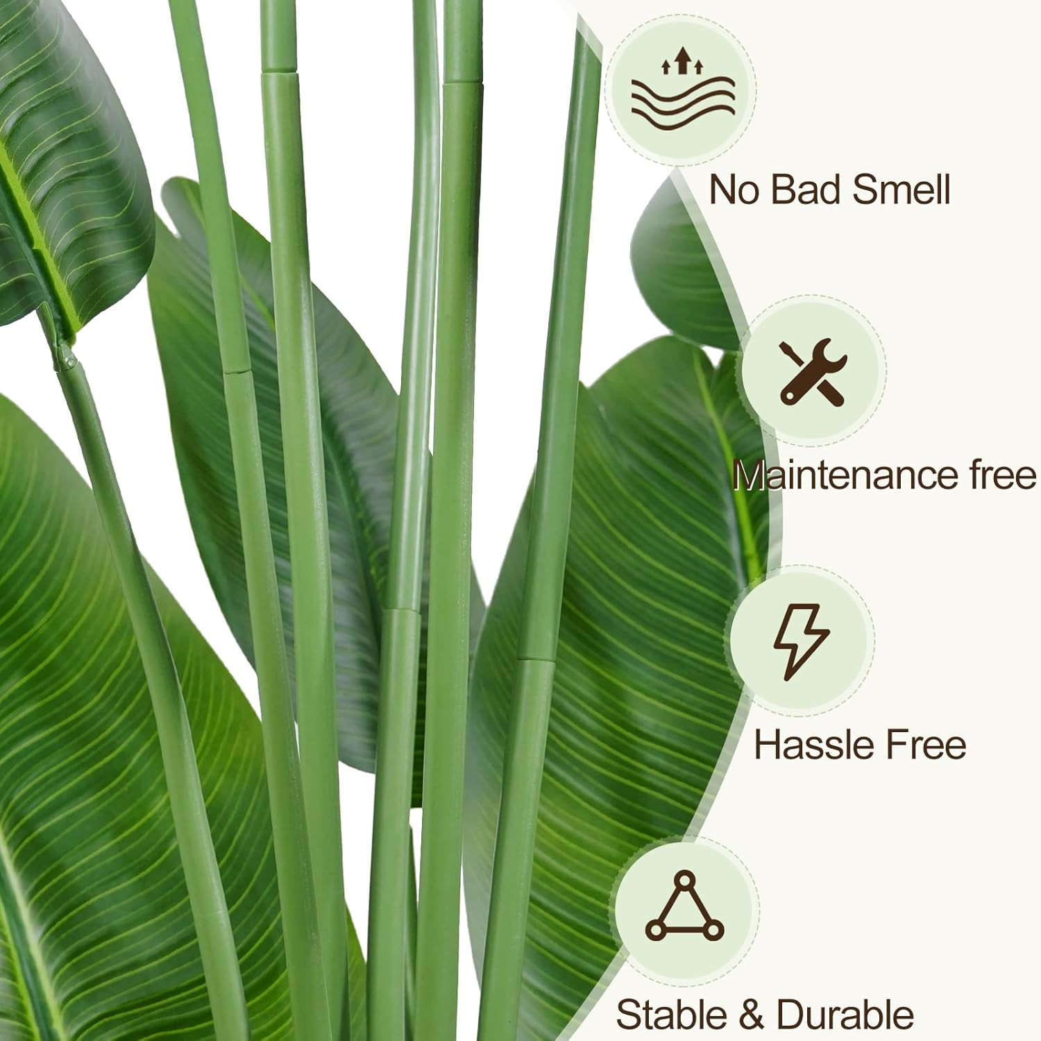 Lifelike 6.6Ft Bird of Paradise Faux Plant – Perfect for Home & Office Decor