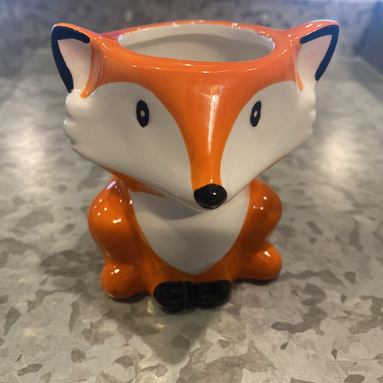 Fox Cute Baby Animal Ceramic Succulent Flower Air plant Holder Pot- New