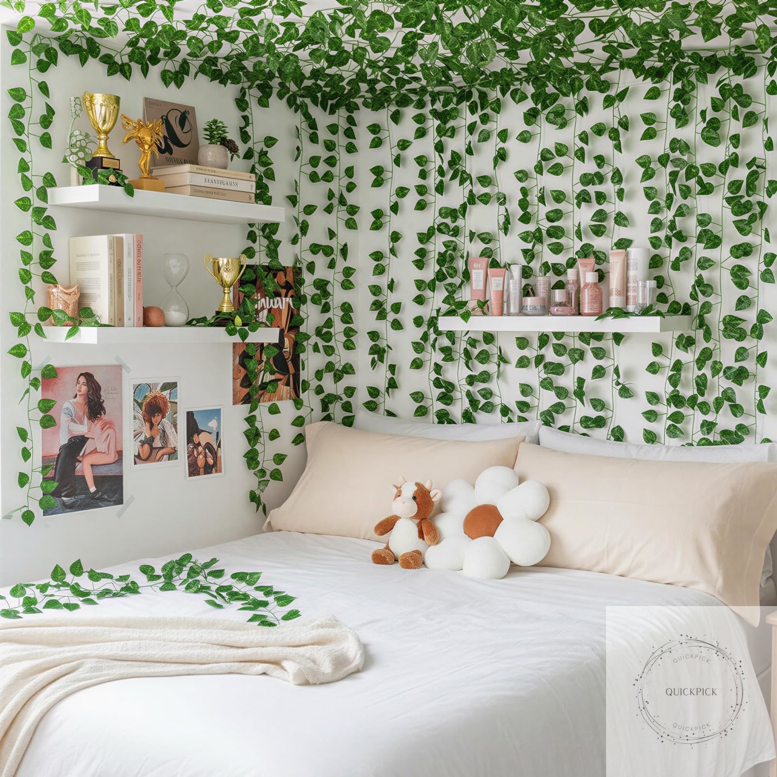 Fake Vines for Room Decor 24 Pack 168ft Artificial Ivy Greenery Garland for