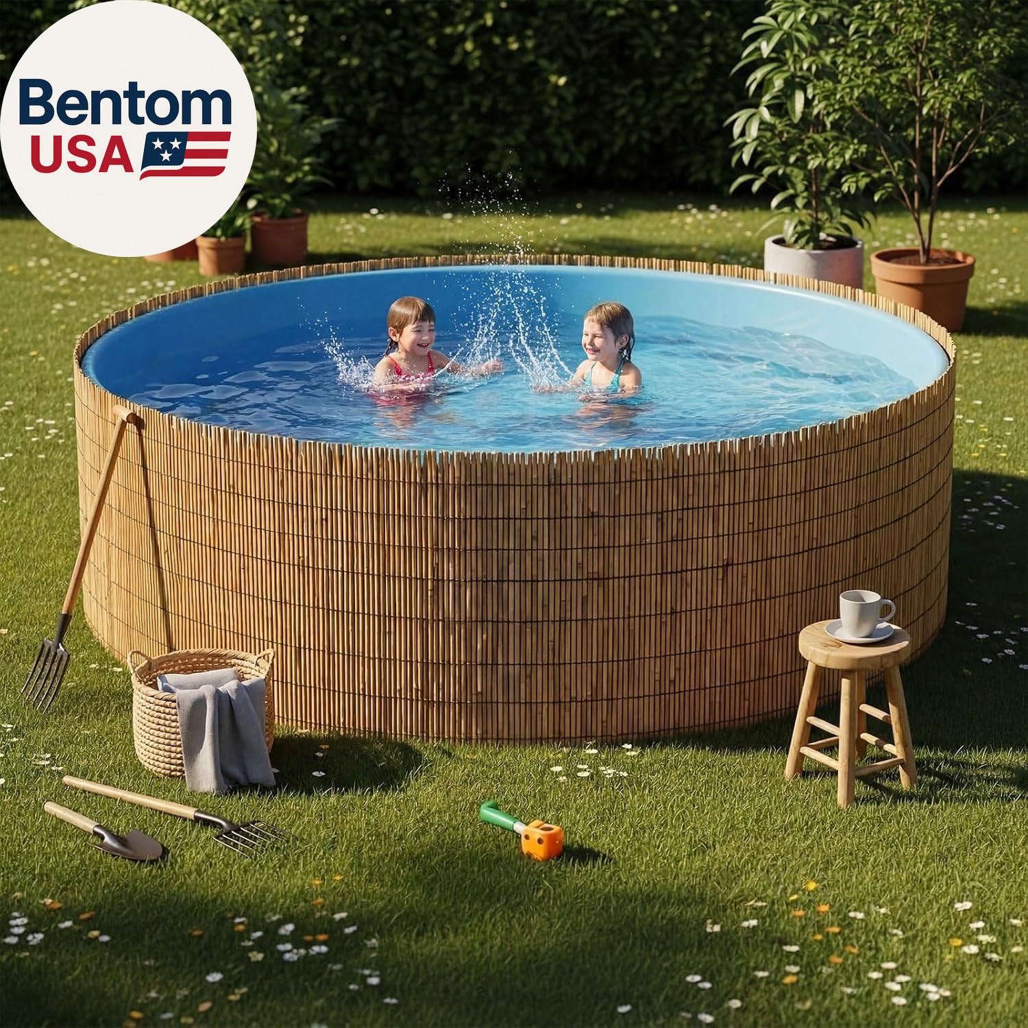 3 Pcs 3 X 16.4 Ft Reed Fence Roll, 85% Shade Bamboo Privacy Screen, Natural Deco