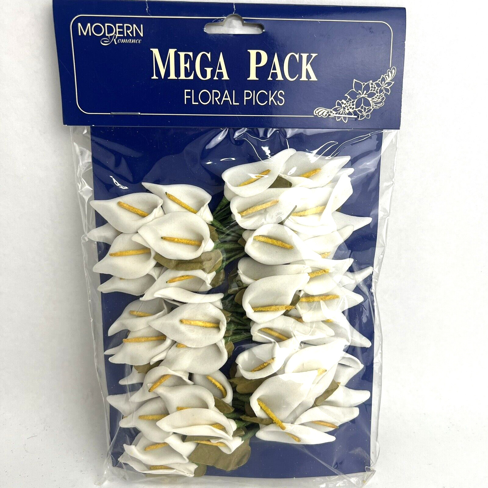 36 Pcs Calla Lily Artificial Flower Wedding Decoration DIY Wreath Gift Tie NOS