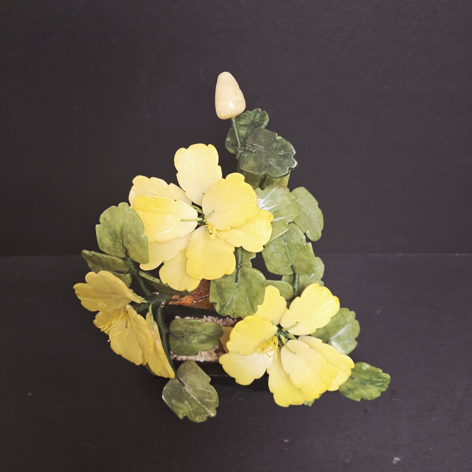Artificial Bonsai Flowers Artificial Flowers Jade Potted Plant Peony Flower…