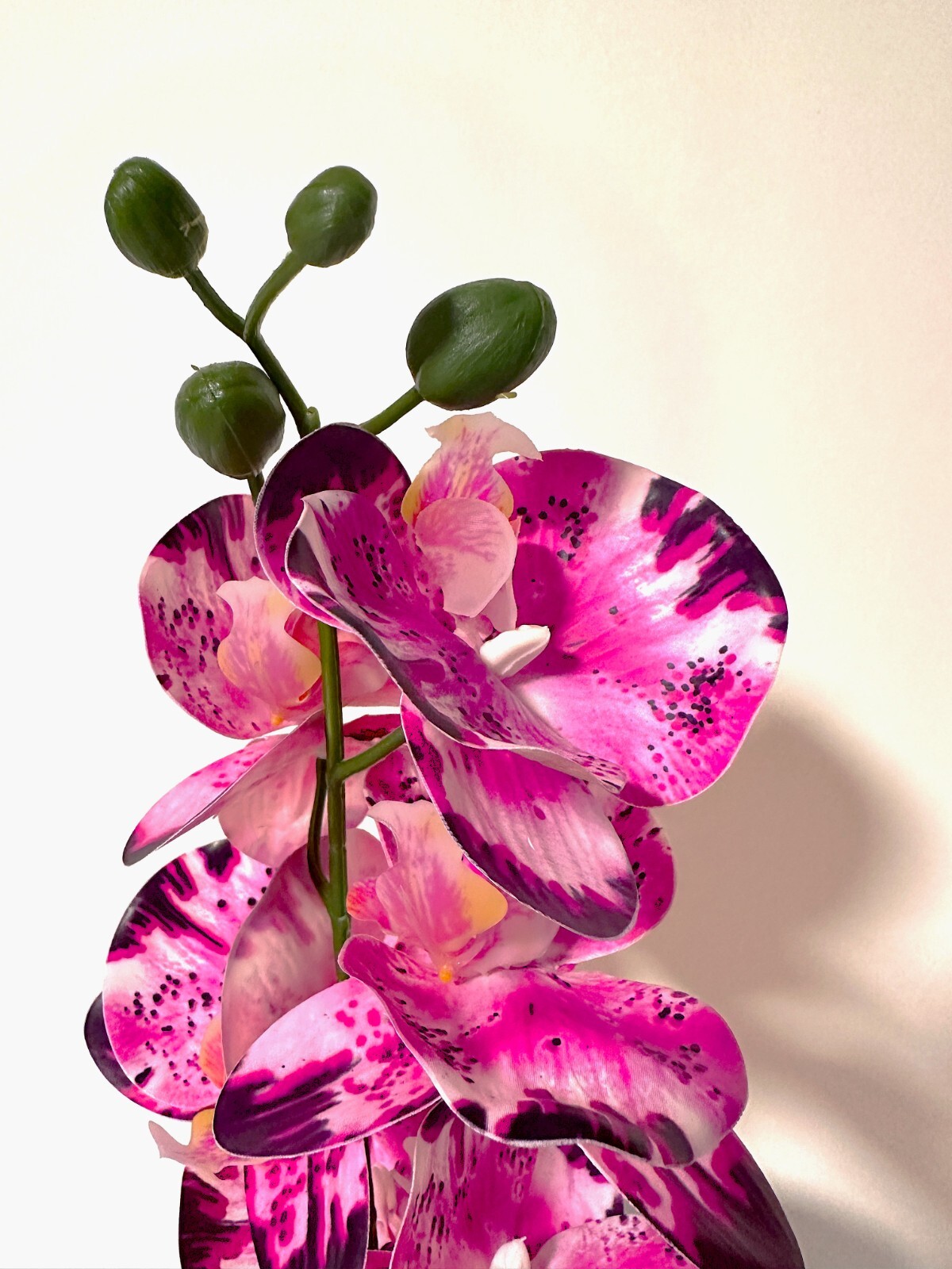 Artificial Flowers Potted Silk Orchid Faux Potted Flower Fake Phalaenopsis Decor