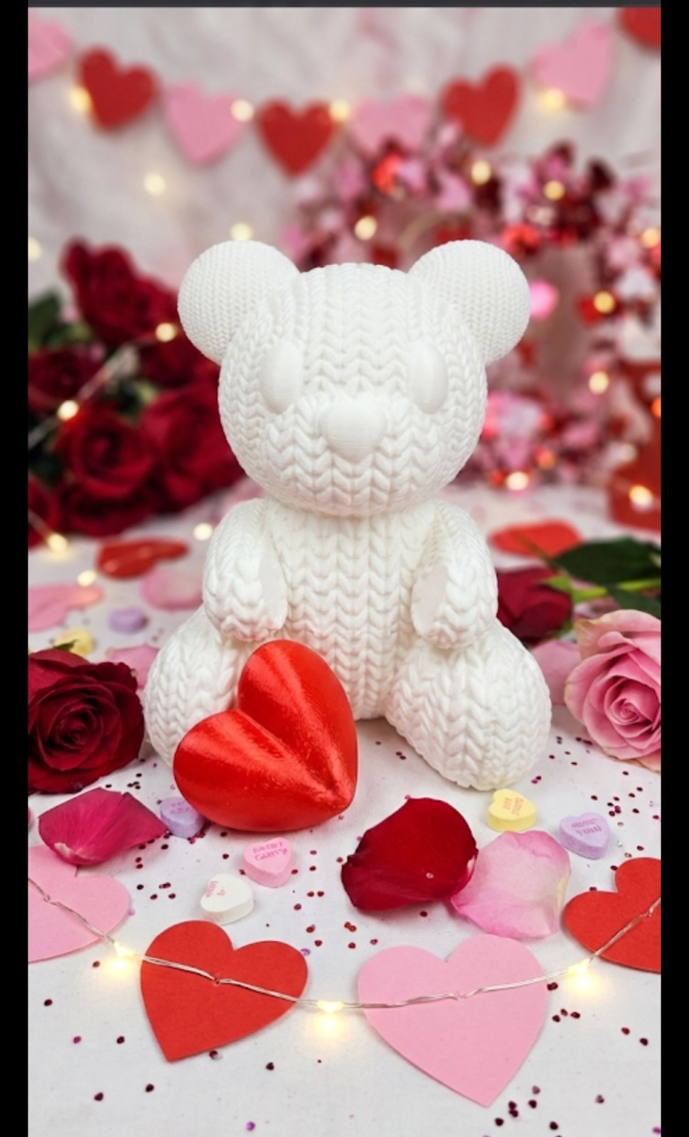 Flower Floral Foam Rose Teddy Bear Romantic Valentine’s Day Gift Girlfriend Wife