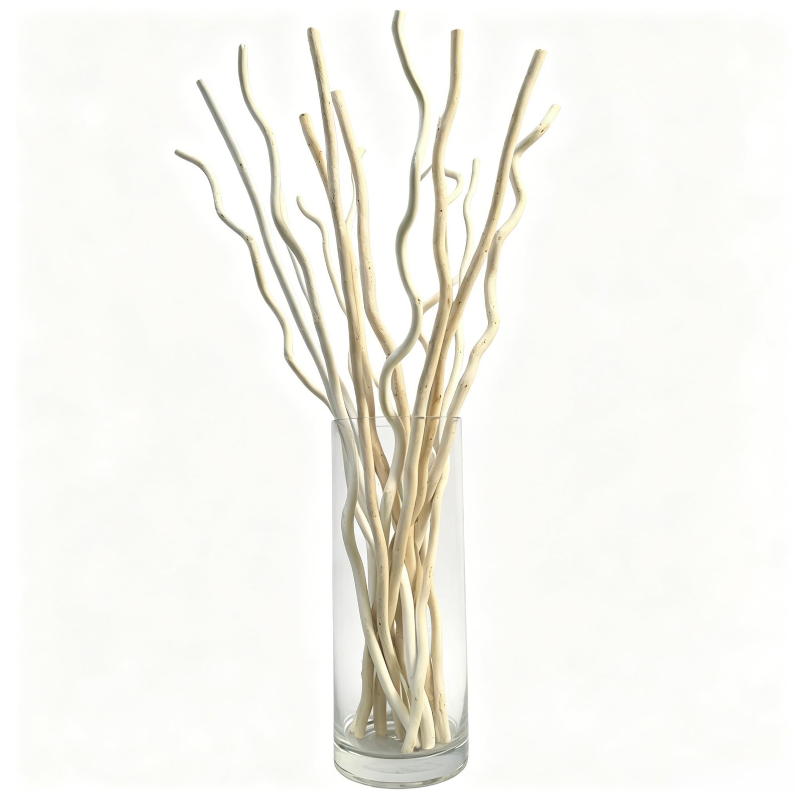 Curly Willow Branches 15Pcs 17″ Natural Dried Twigs for Vase Rustic Decor
