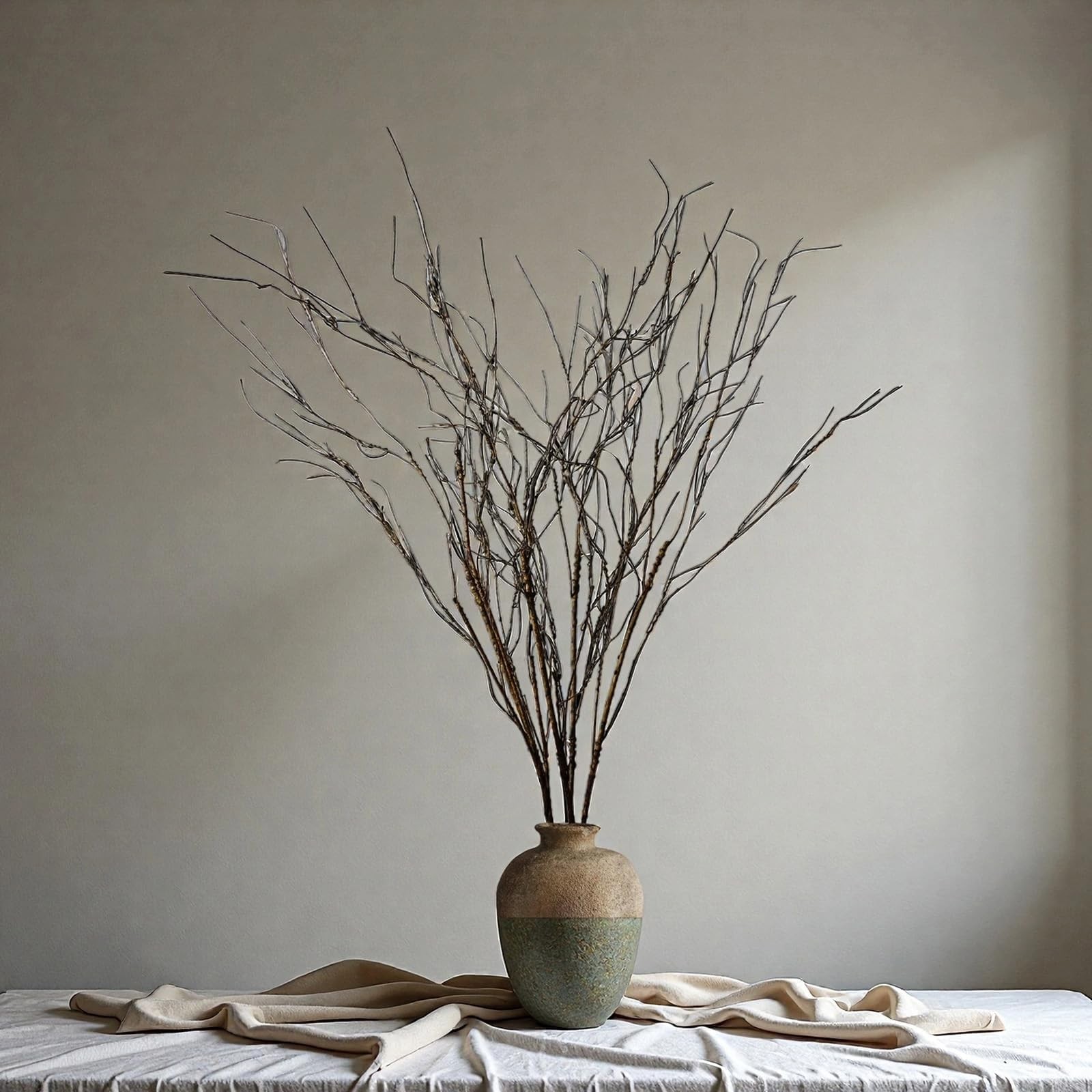 5PCS Artificial Curly Willow Branches for Vase Lifelike Bendable Faux Twigs F…