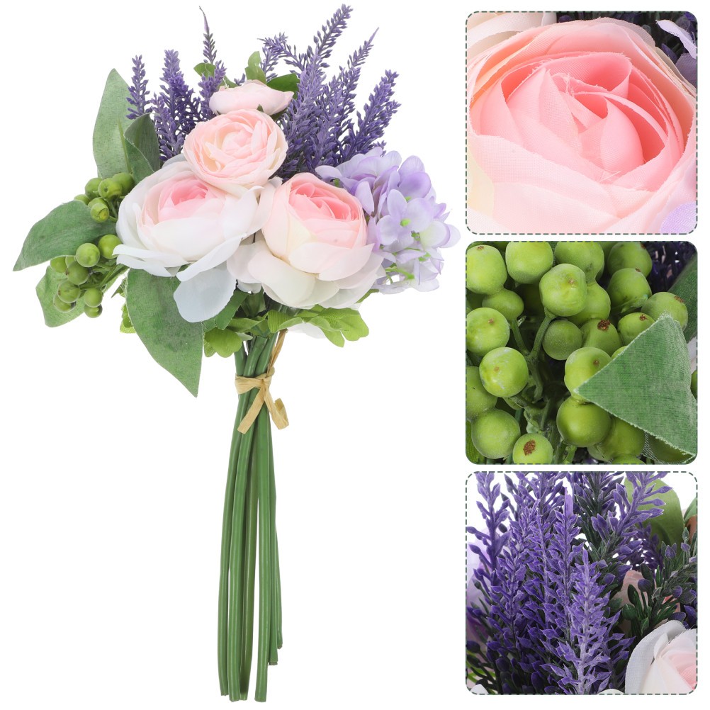 Table Decorations Artificial Flower Flowers for Wedding Roses Bouquet