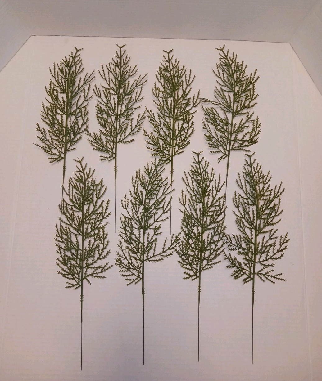 Artificial Cedar Faux Spray Branches Twig Picks Plastic Greenery x 20 Stems