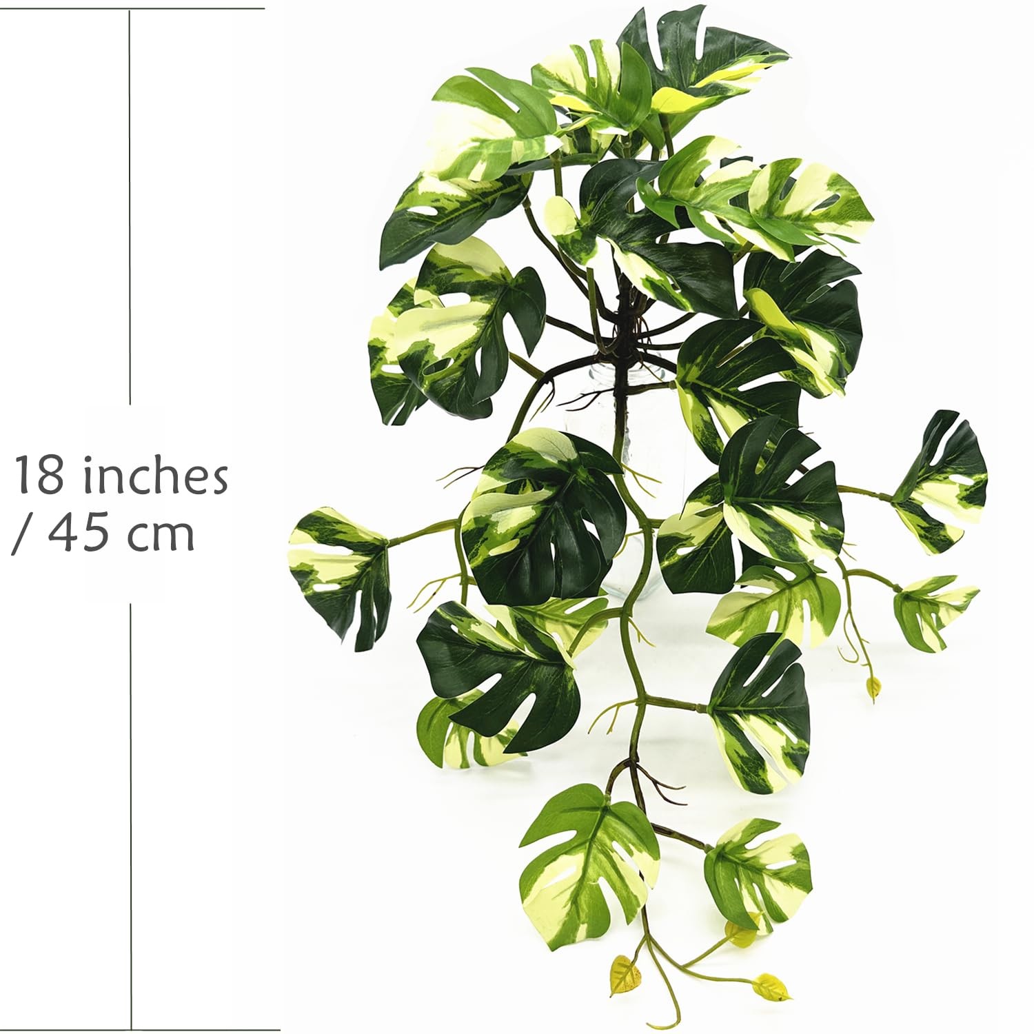 Fake Plants Hanging Small Faux Potted Ivy Vine Artificial Monstera Mini Faux …