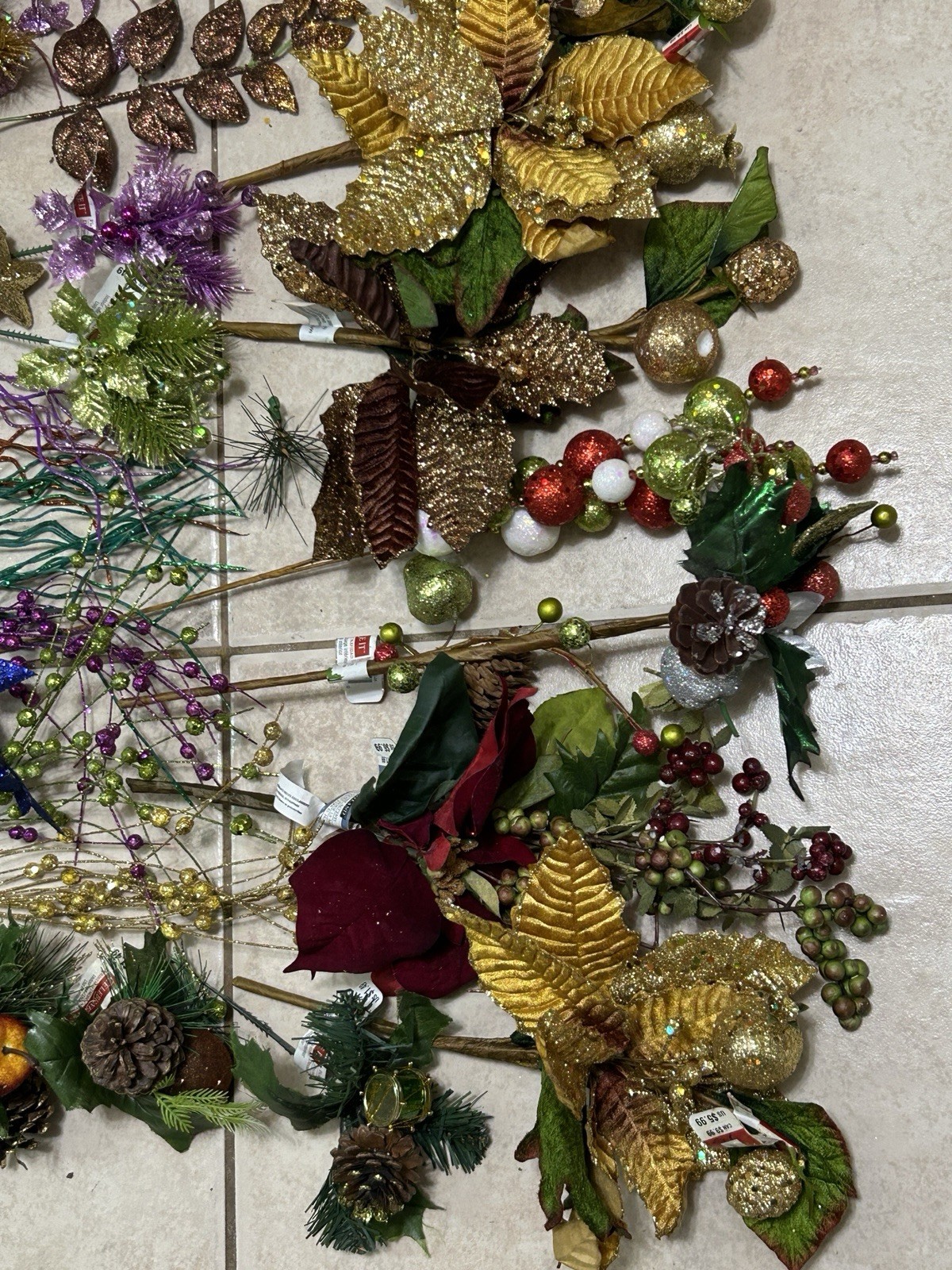 Artificial Stems And Blooms For Crafting/diy