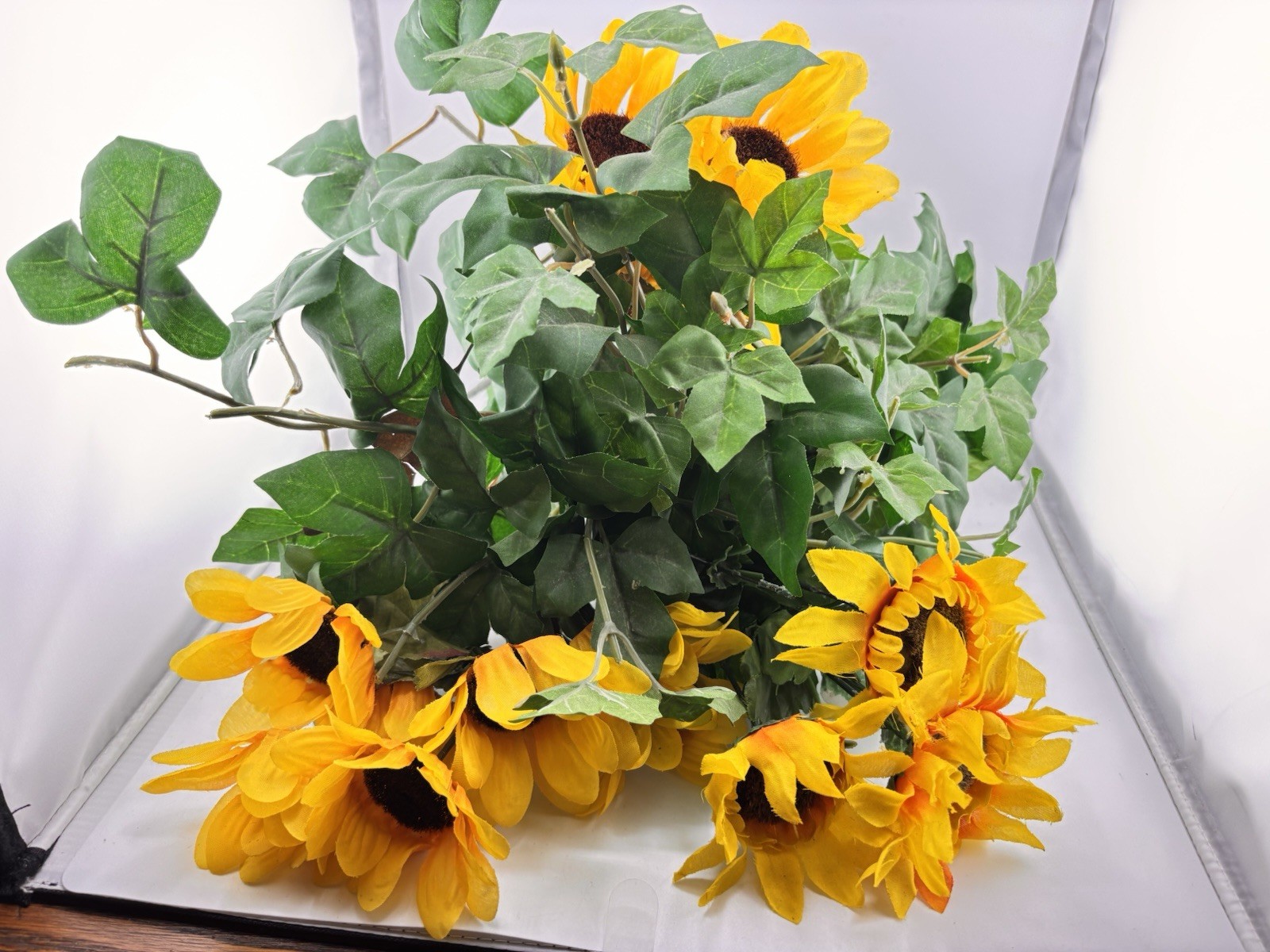 Faux Sunflower Bouquet Silk Flowers