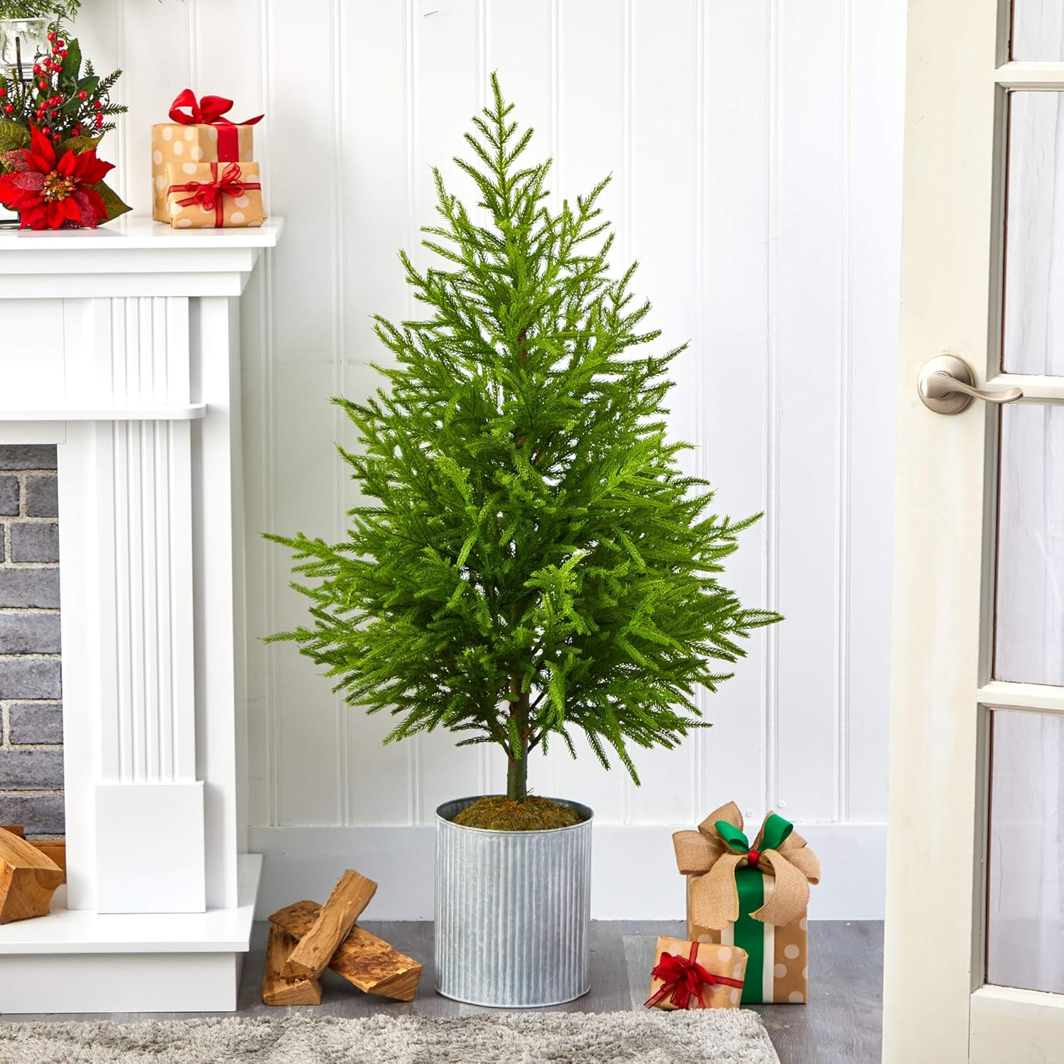 49″ Norfolk Island Pine Artificial Tree – Natural Look, Perfect for Home Decor