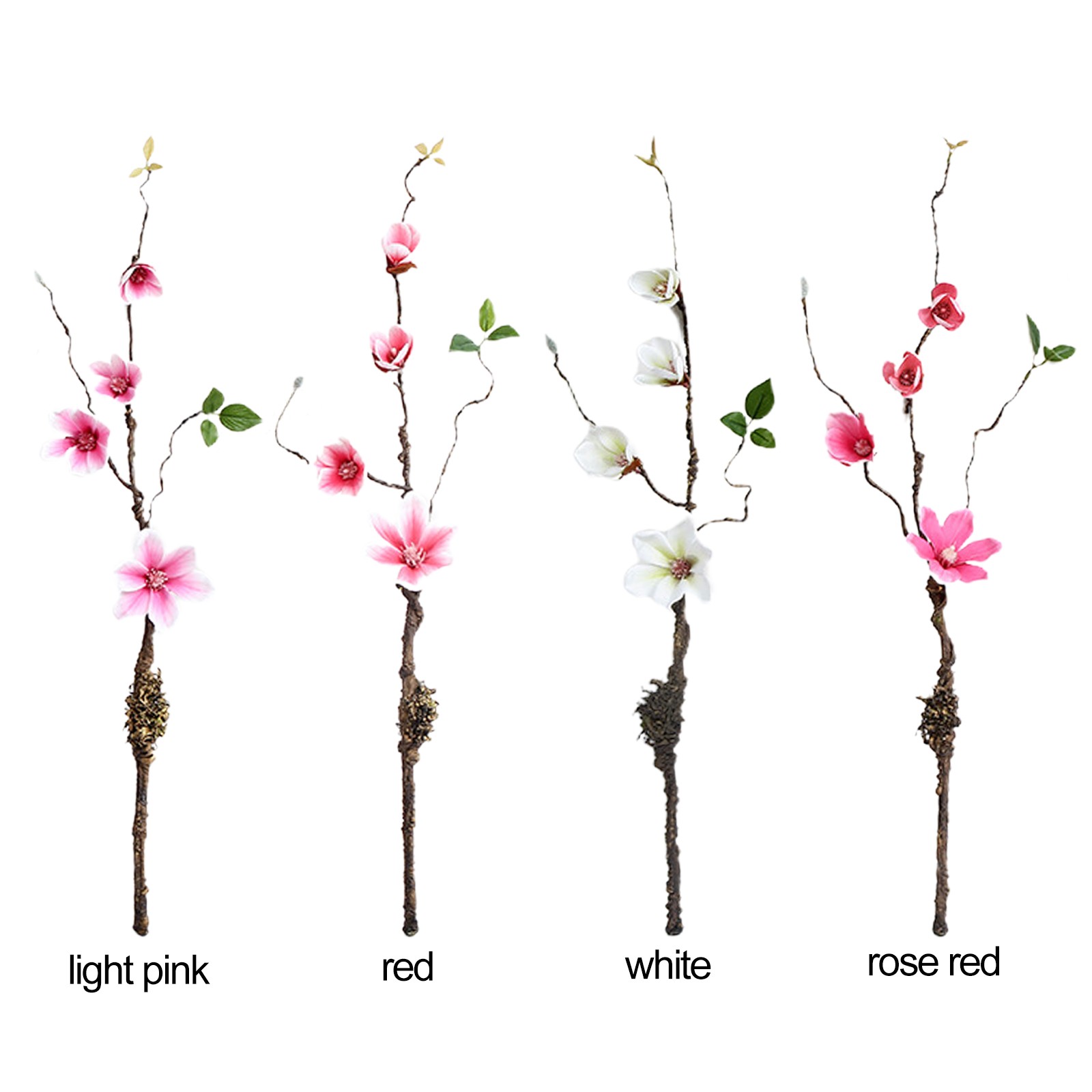 Magenta Artificial Magnolia Dead Branch 65cm Decor