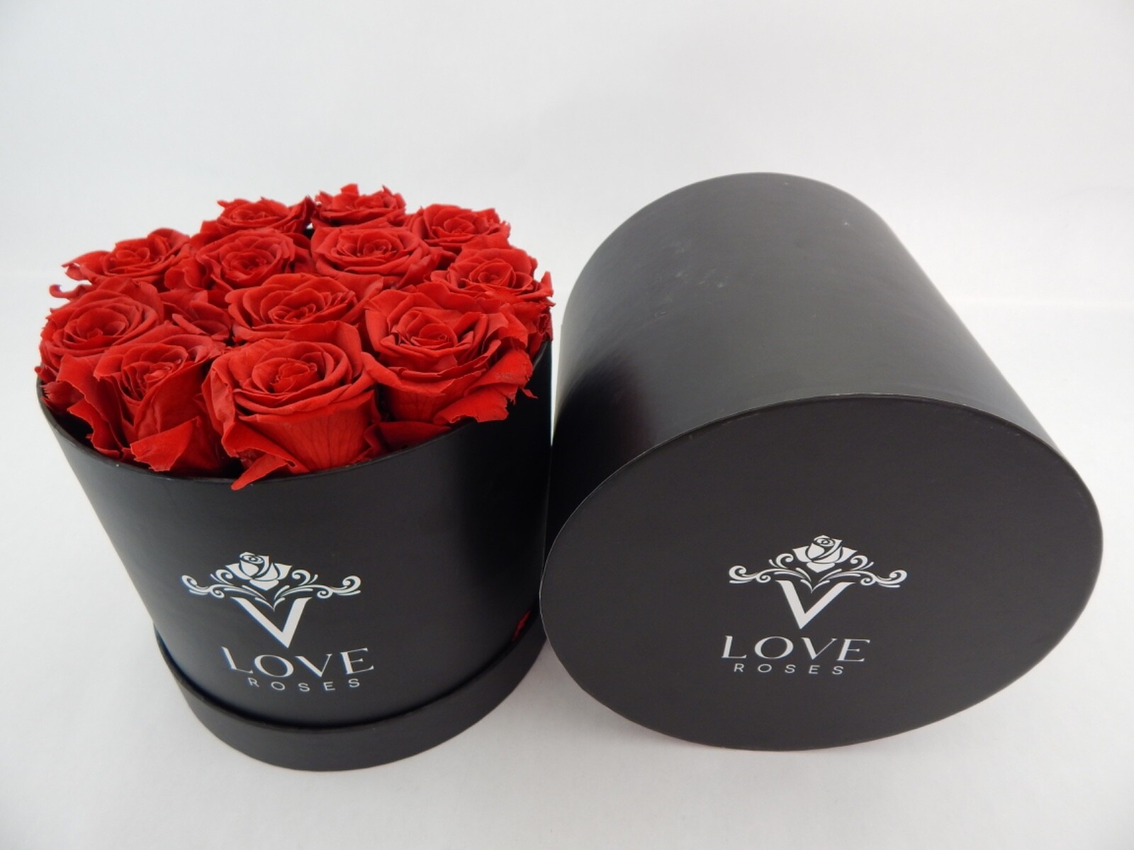 VLove® Forever Preserved Roses in a Box Real Forever Flowers Eternal Rose Red