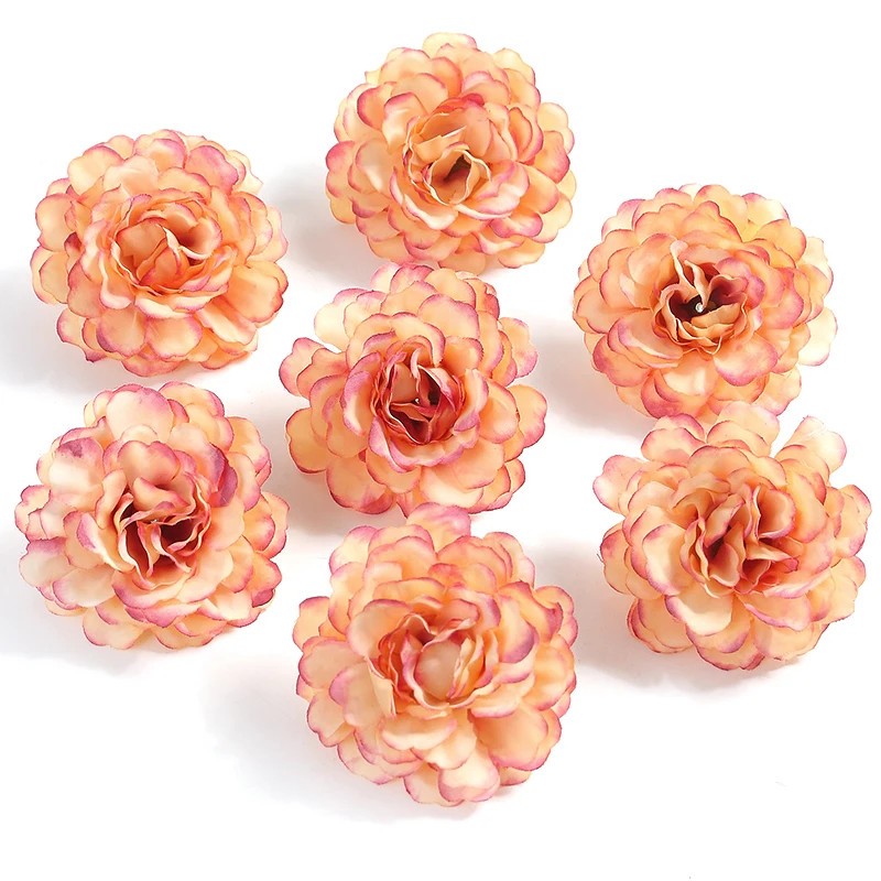 10/20PCs Rose Artificial Flowers 4.5cm Fake Flower Head