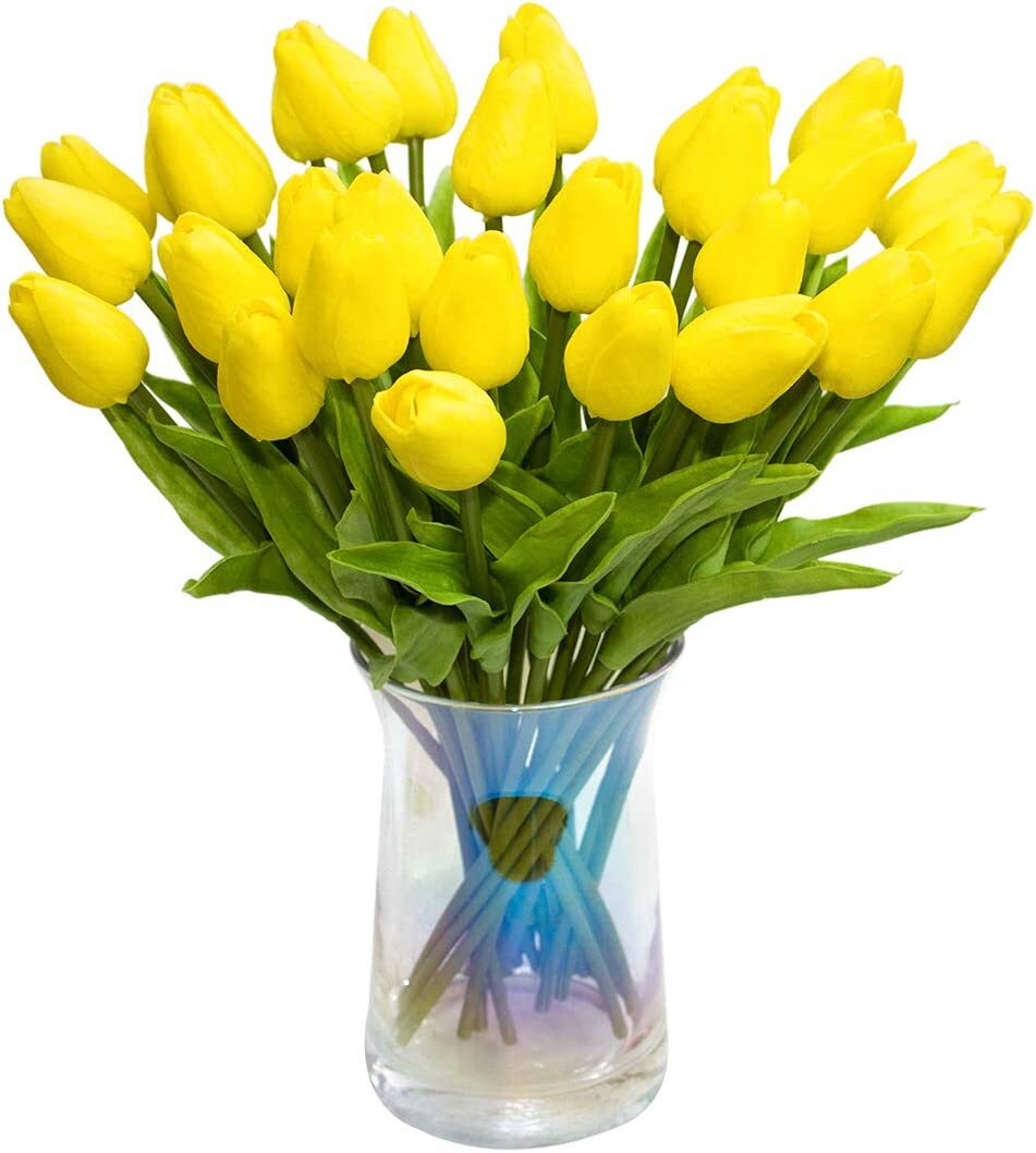 10PCS Artificial Lifelike Tulip Flowers Bouquet Wedding Home Festival Decor Gift