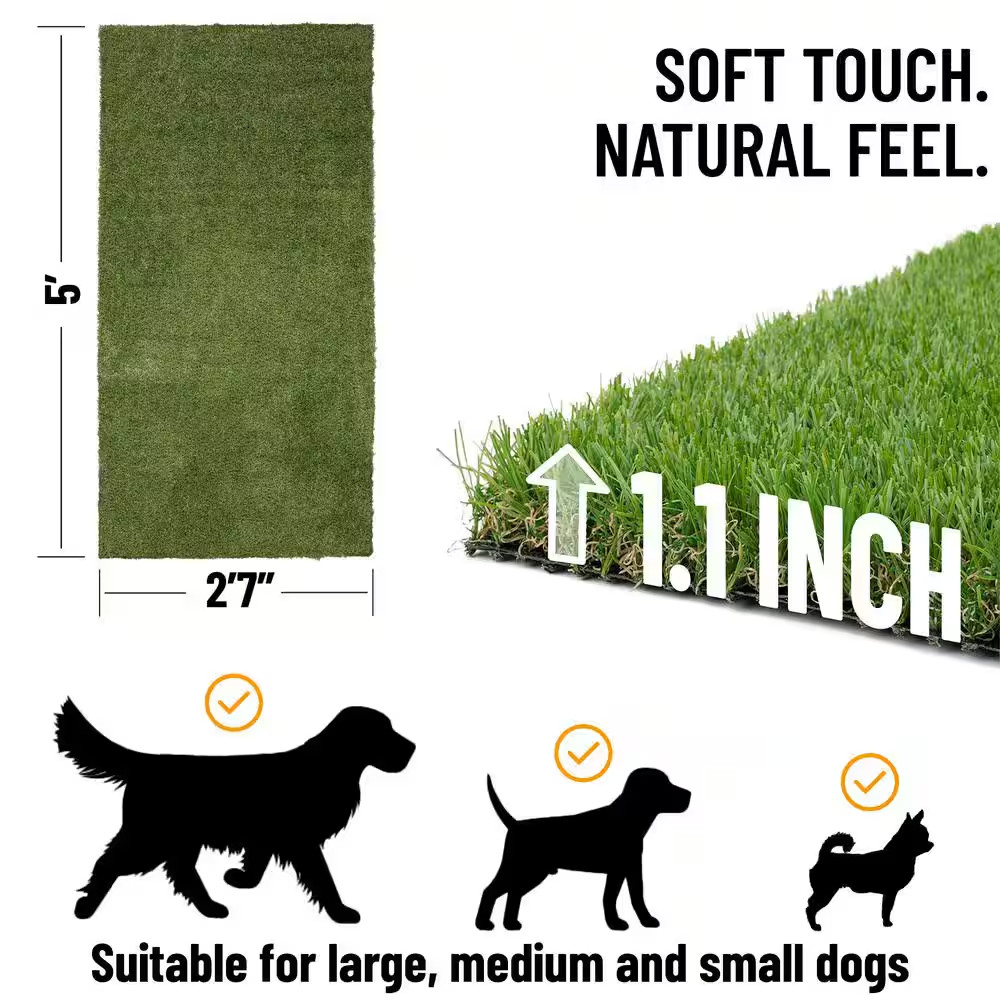 Evergreen Collection Waterproof Solid 3 Ft. X 5 Ft. Indoor/Outdoor Artificial Gr