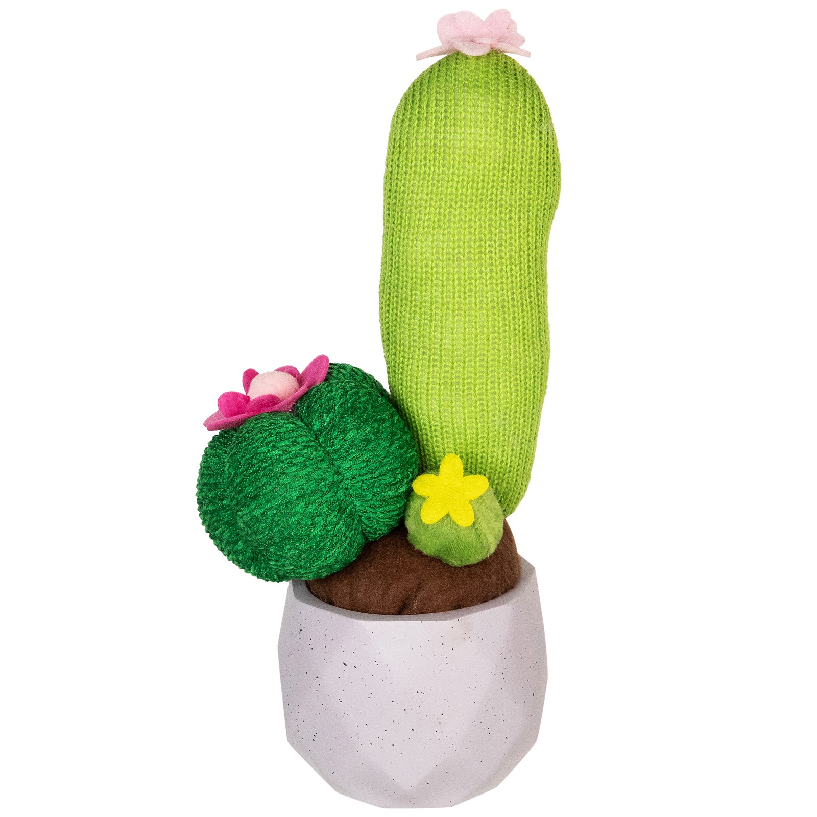 Northlight 9″ Artificial Triple Cacti in Violet Purple Pot Table Top Decoration