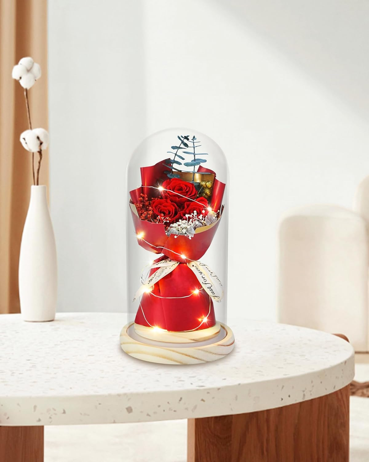HVY Preserved Flowers Bouquet for Her,Forever Flowers Fresh Bouquet Mothers Day