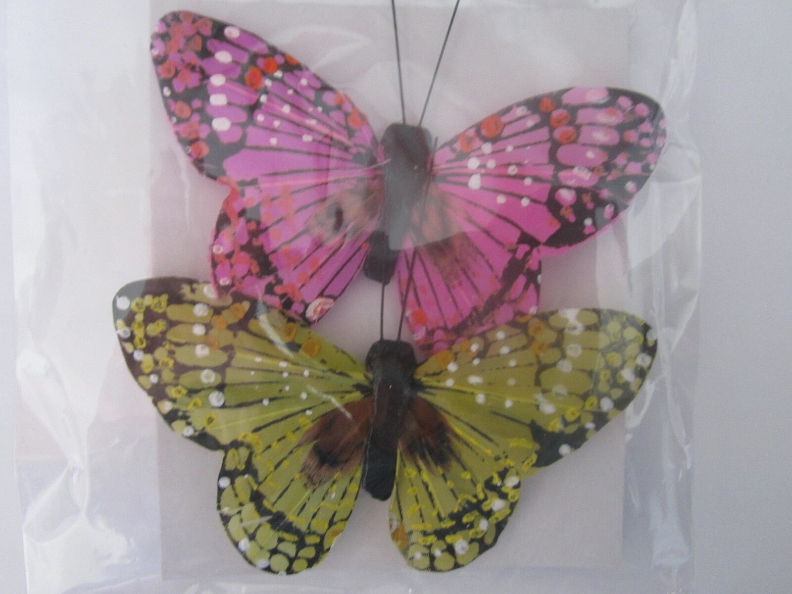 Floral Garden 6 Beautiful Life Like Multi Colorful Butterflies 4″ x 2 1/2″ New!