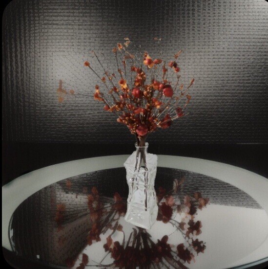 6 PCS Artificial Berry PumpkinStem Orange RedBerry Pick Autumn Vase Not Included