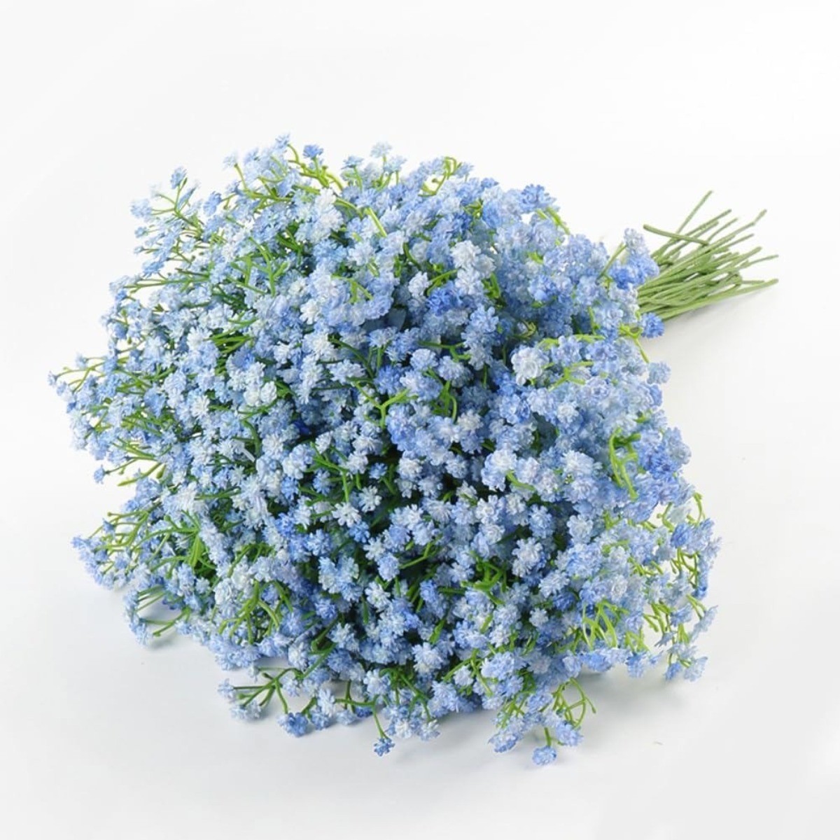 18Pcs Blue Babys Breath Artificial Flowers Gypsophila Bouquet Wedding Decor