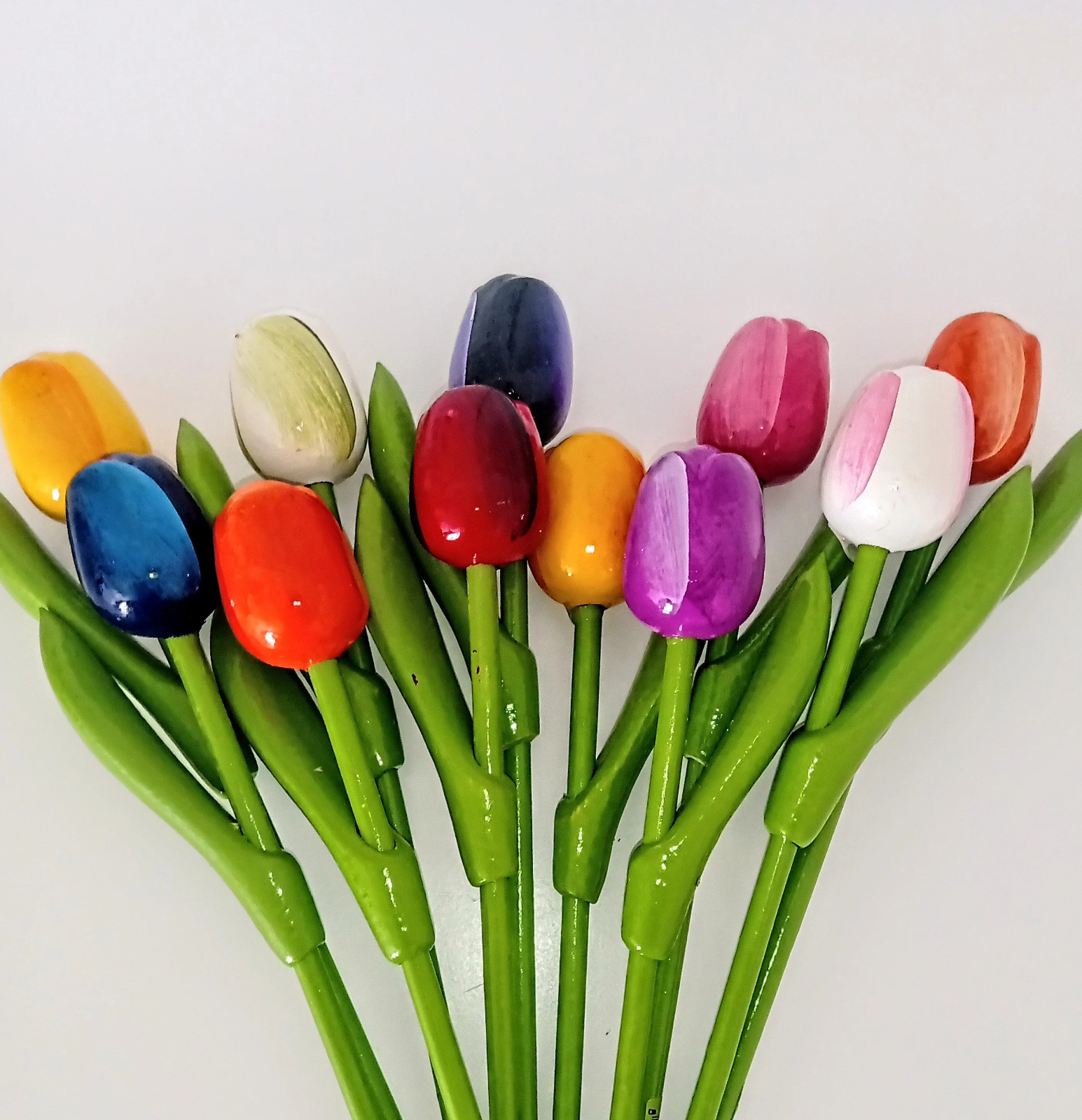 11 Wooden tulips Dutch flower Wood tulip Gift Mother Mom Wife Wedding Birthday