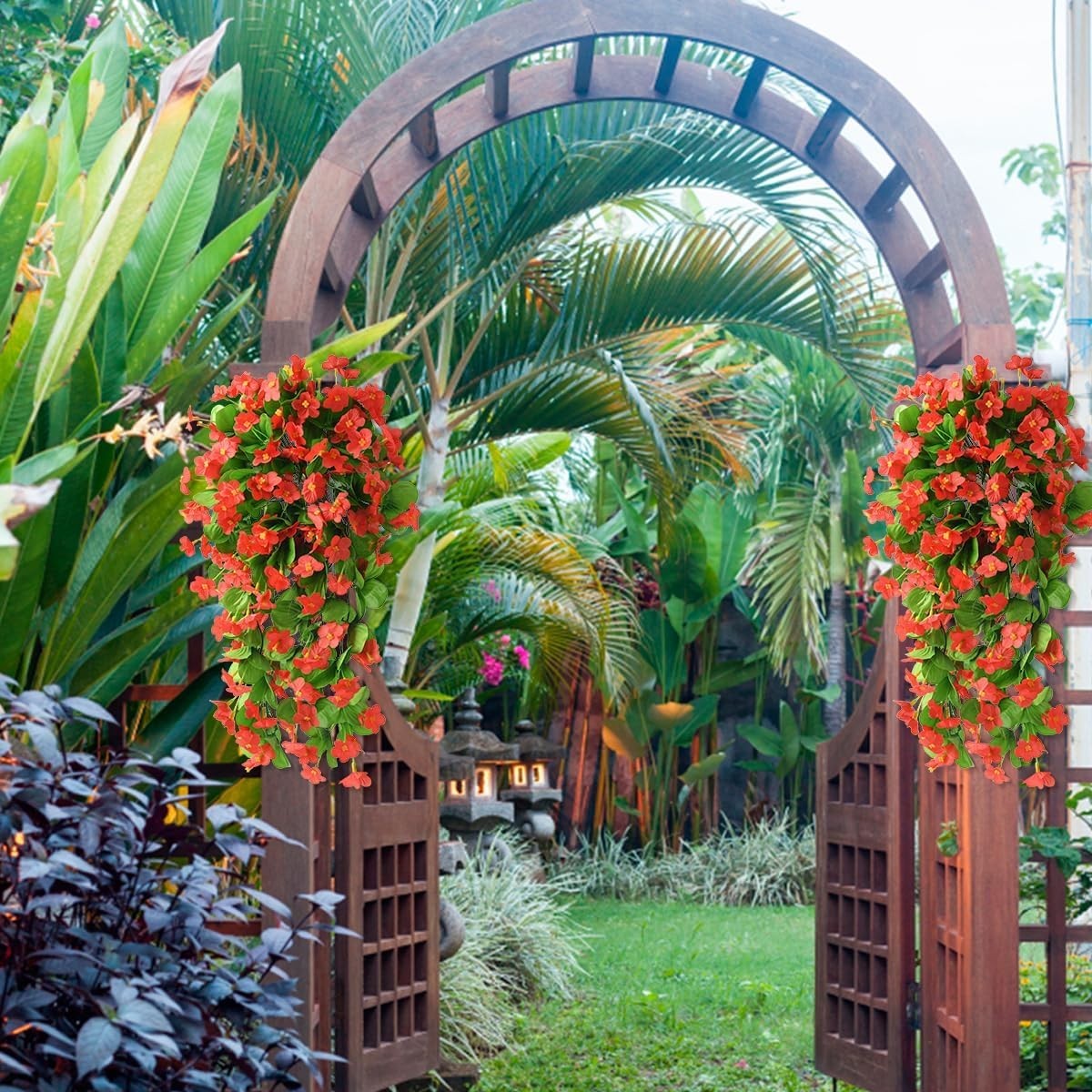 Hanging Flowers Decoration – Indoor Outdoor UV Resistant