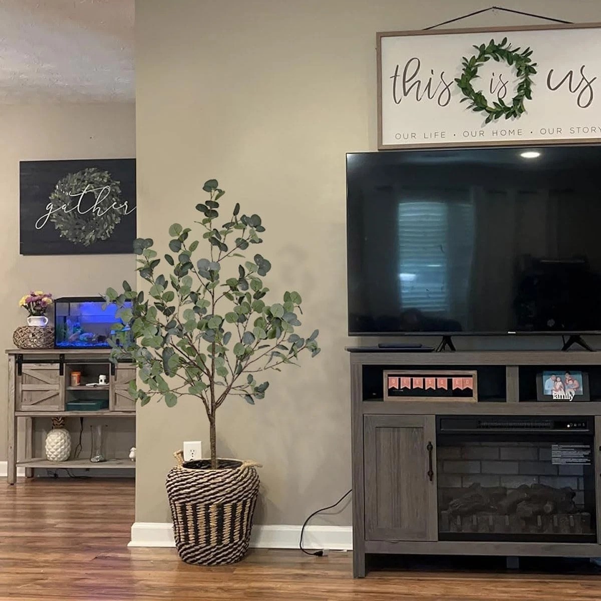 5ft Artificial Eucalyptus Tree with Pot