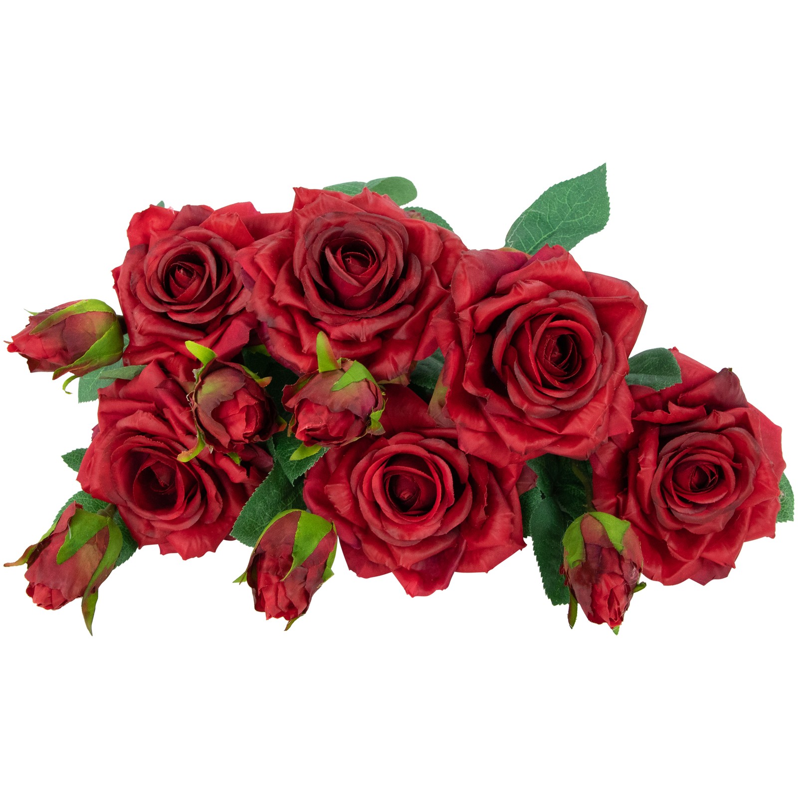 Northlight Real Touch™ Red Artificial Rose Stems, Set of 6 – 19″