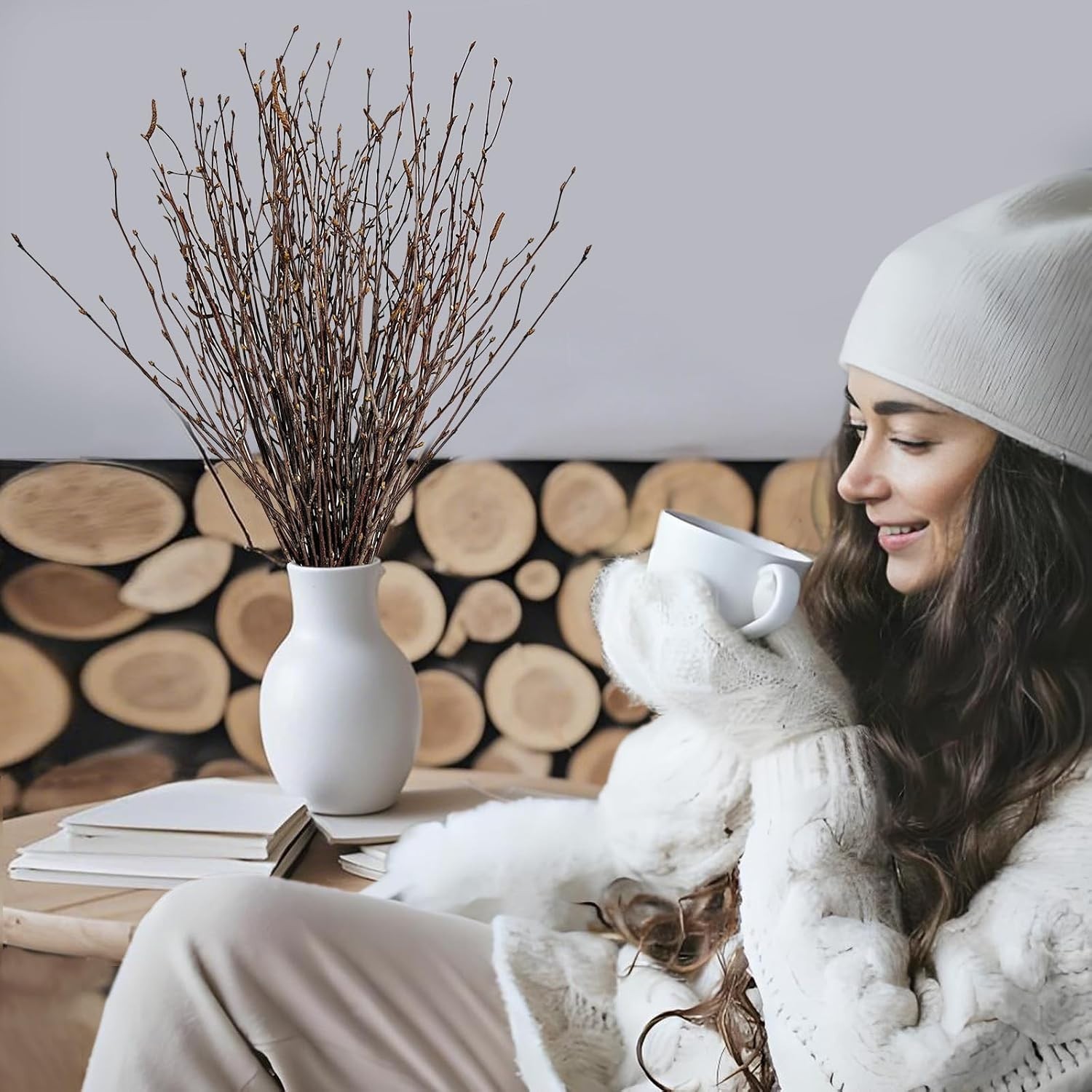 Elevate Your Space with 30-Pcs 17-Inch Birch Twigs – Rustic Home Decor Staples