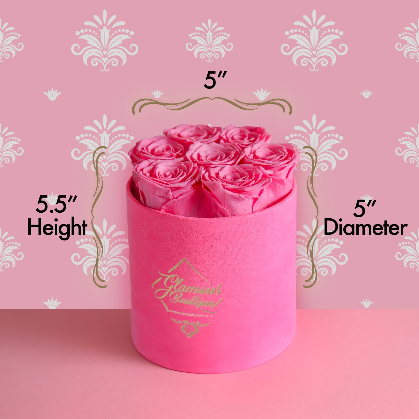 GLAMOUR BOUTIQUE Preserved roses in a box – Forever flowers Barbie Collection