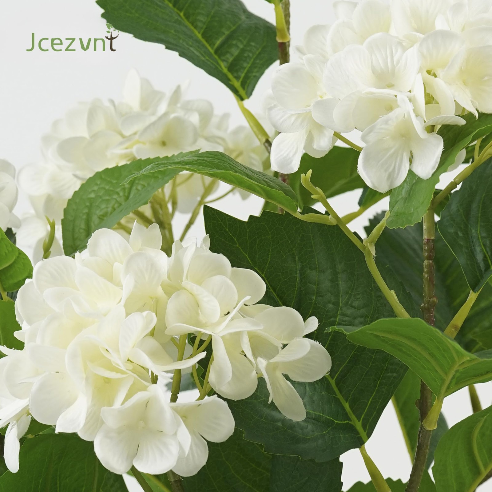 Artificial Hydrangea Tree 2 Pack, 3FT Faux Hydrangea Plant in Pot with White …