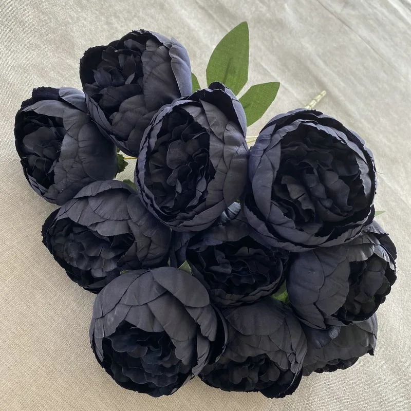 10 Heads Silk Peony Artificial Flowers Bouquet | Large Peonies Valentines Decors