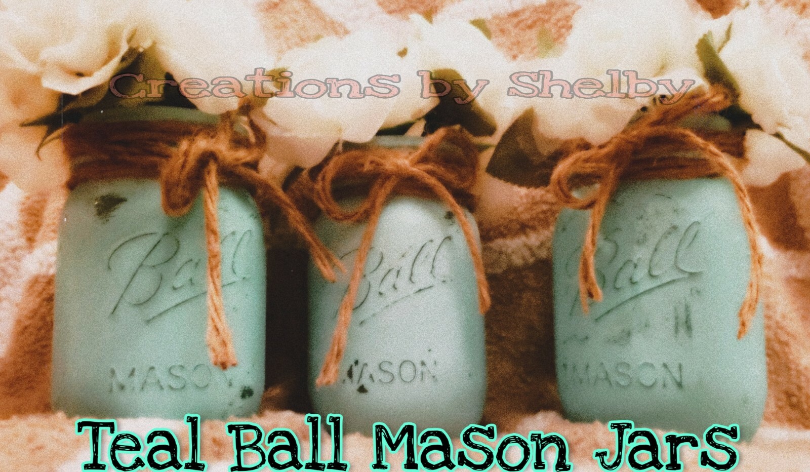 Beautiful Farmhouse Ball Mason Jar Decor pint Sized