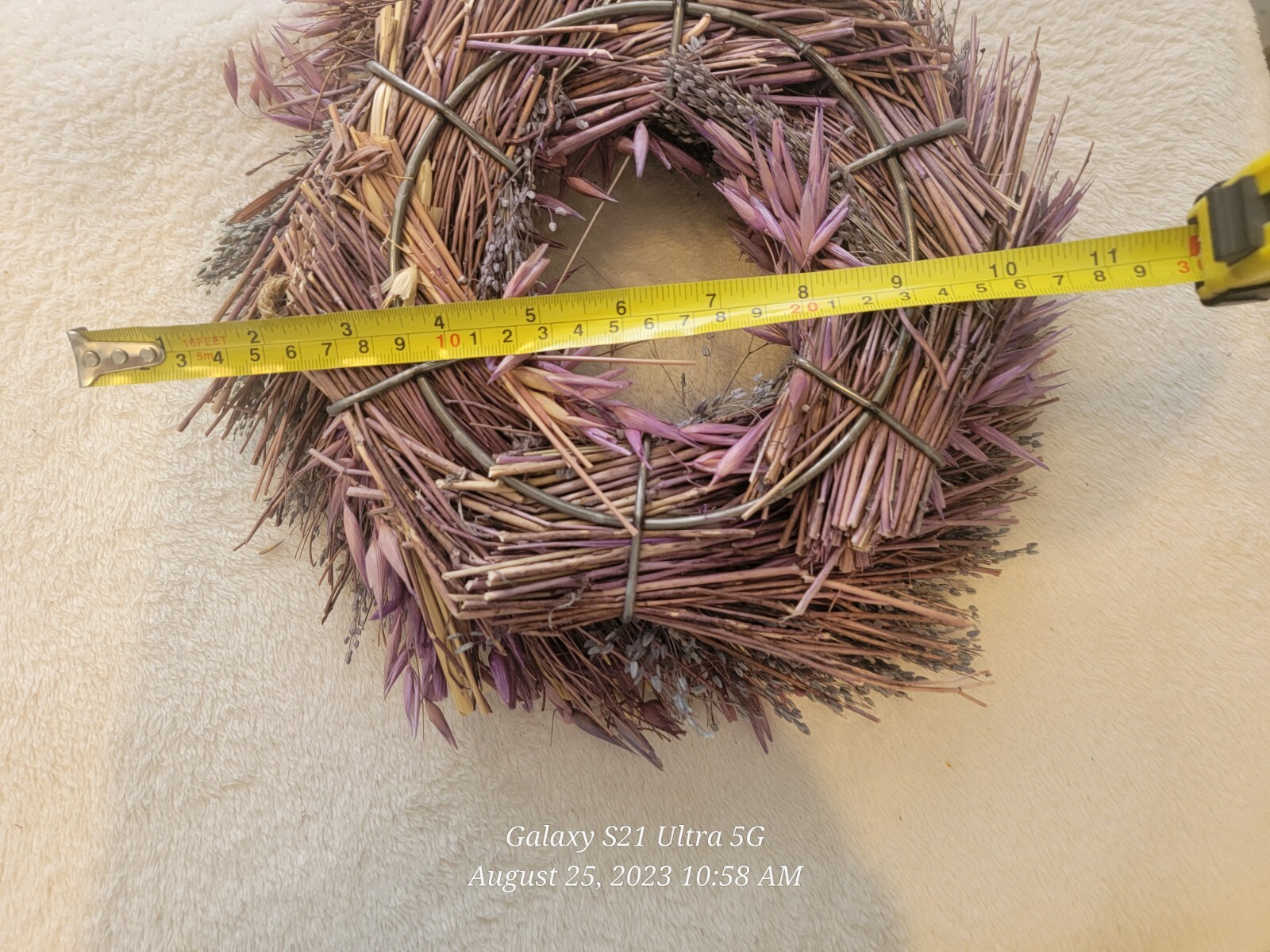 Artificial Wreath and Bouquet Combo. Purple Double Color SONOMA