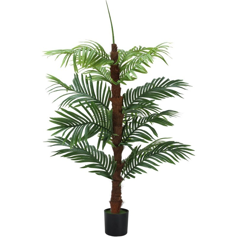 4FT Artificial Palm Tree, Fake Plant Decor for Living Room, Bedroom, Entryway