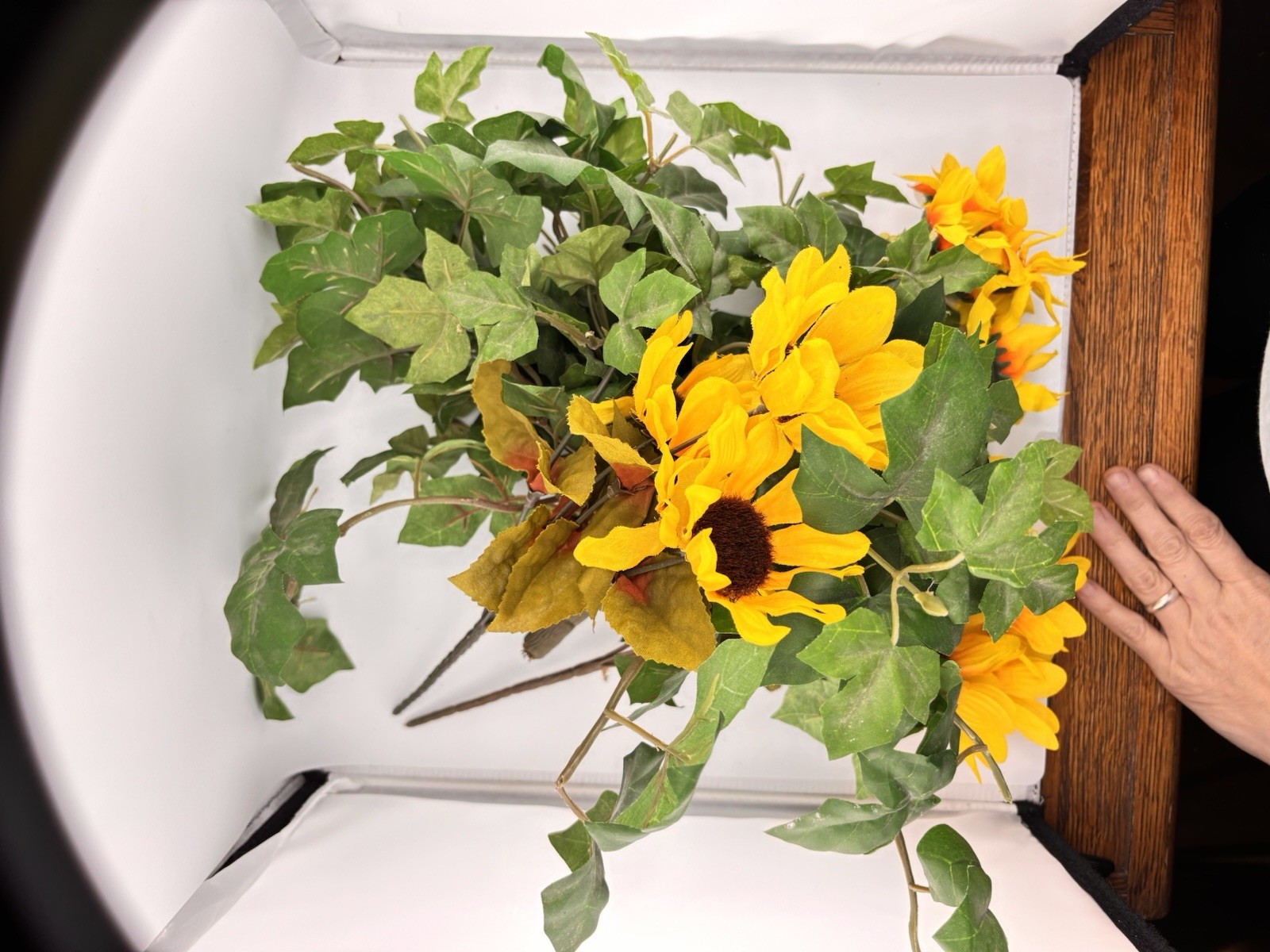 Faux Sunflower Bouquet Silk Flowers
