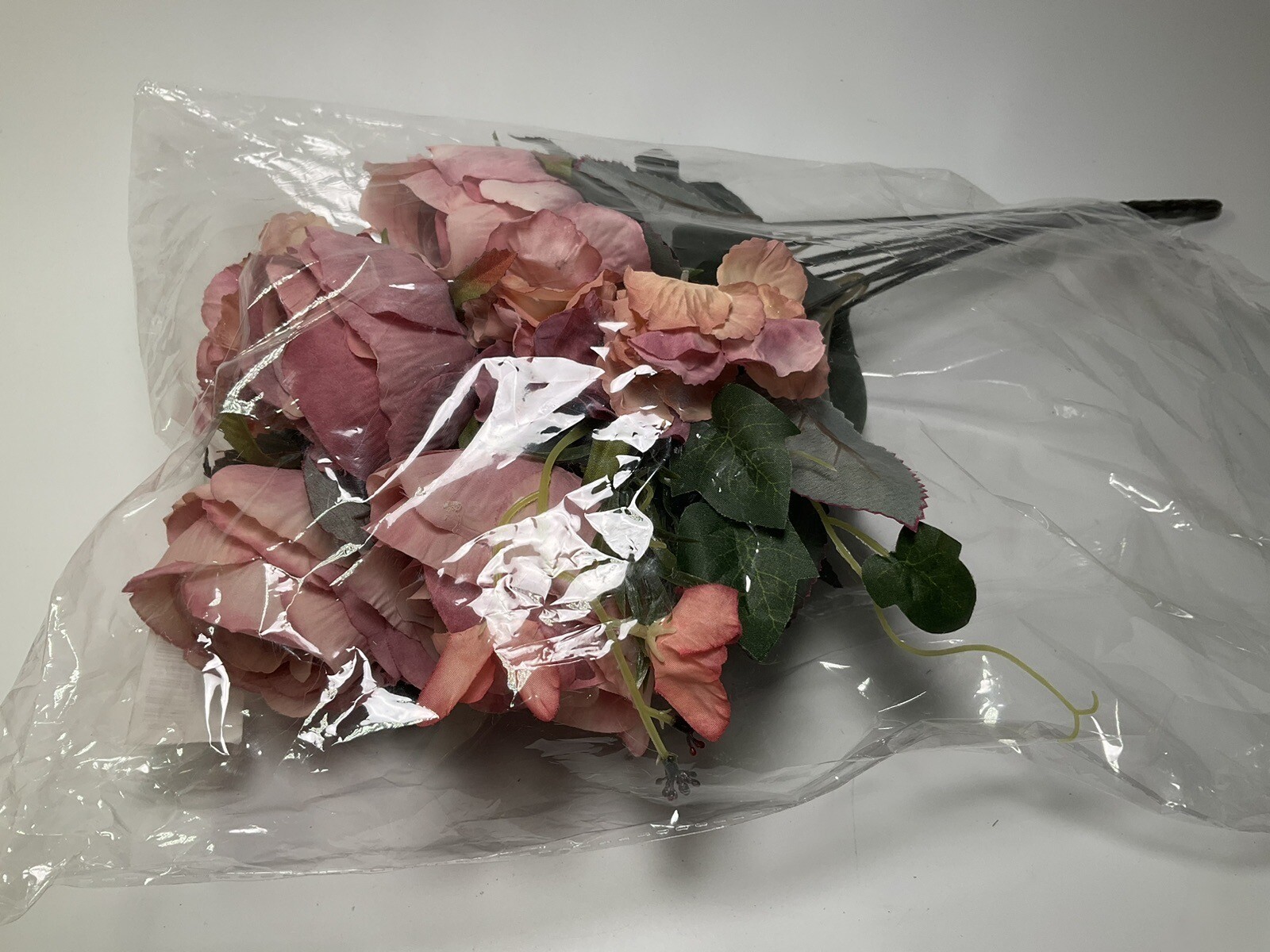 Big Artificial Peony Flowers Bouquet for Decoration Classic Silk Fake Light Pink