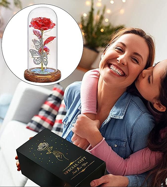 SIVERY Valentines Rose Gift for LOVER red colourful single artificial flower